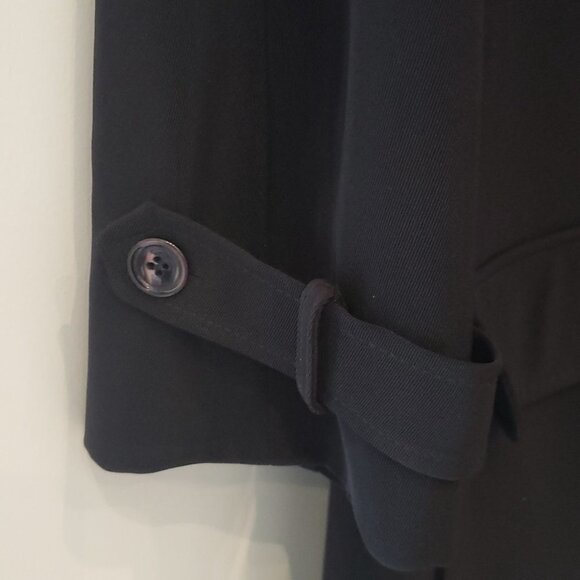 MONA Lisa Fen-Nelli Women's Trench Coat  Navy Blue Size 24.5 - Picture 4 of 12